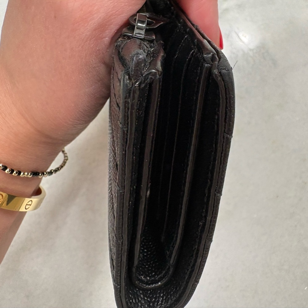 Saint Laurent Cassandre quilted textured-leather wallet - Picture 13 of 15